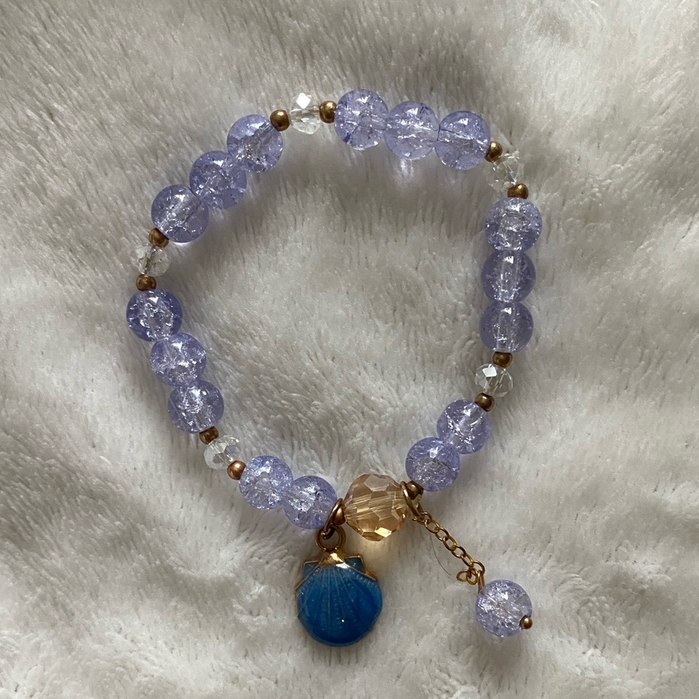 beaded seashell bracelet